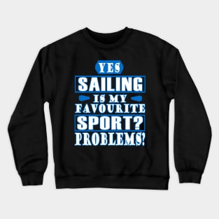 Boys Sailboat Sailing Captain Sailing Sailing Crewneck Sweatshirt